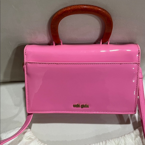 NWT Cult Gaia Pink Frida HandBag with Detachable Crossbody Strap - Picture 12 of 15